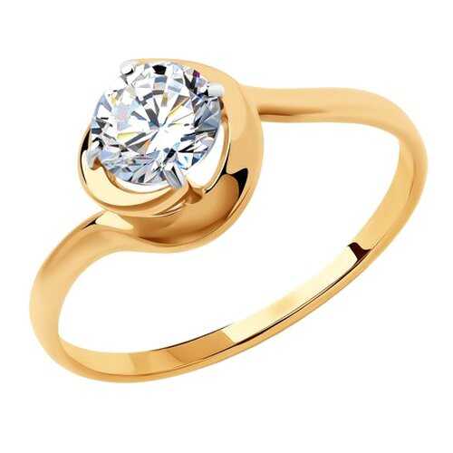 Кольцо женское SOKOLOV из золота со Swarovski Zirconia 81010451 р.16 в Орби