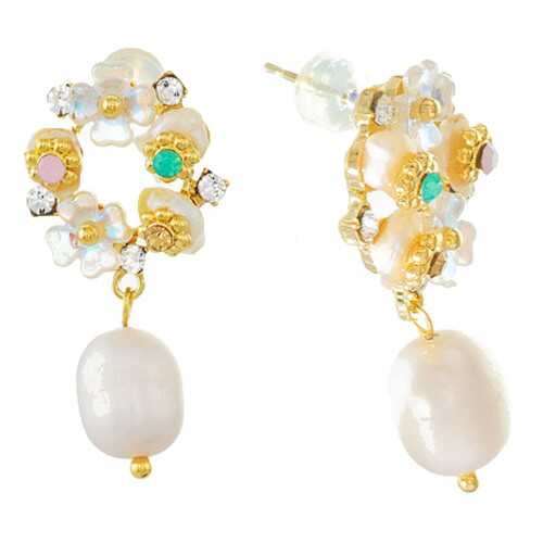 Серьги Corona Style B006E11066 золотистые в Орби