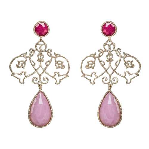 Серьги Estrosia ORD37G6518 розовые в Орби
