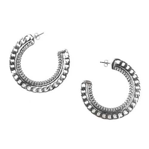 Серьги женские ORI TAO OT-12-29065 серебристые в Орби