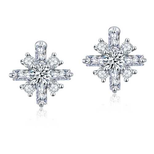 Серьги женские ViviTrend Снежинки (гвоздики) 72079 разноцветные в Орби