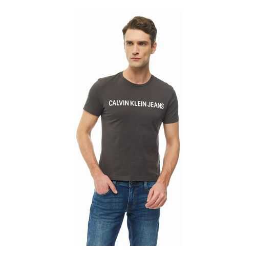 Футболка мужская Calvin Klein Jeans J30J307856.BA50 серая XXL в Орби