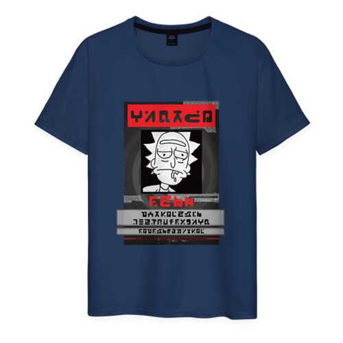 Футболка мужская ВсеМайки 1858369 синяя XL в Орби