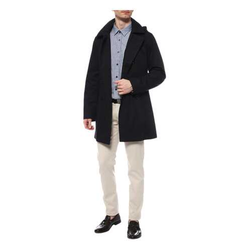 Пальто мужское BOSS BLACK 50413493 синий 50 DE в Орби