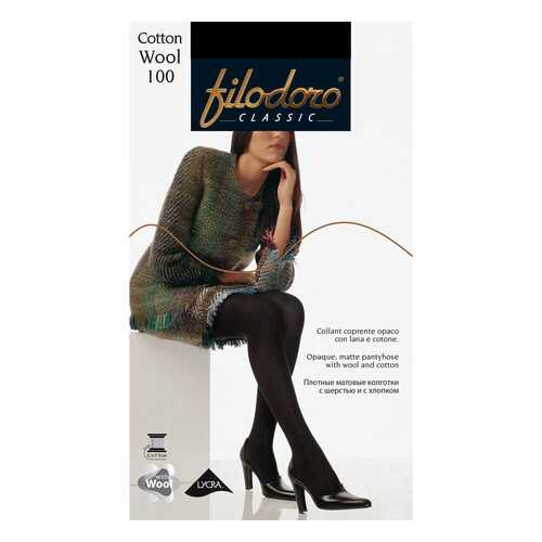 Колготки Filodoro Classic COTTON WOOL 100/Nero/3 (M) в Орби