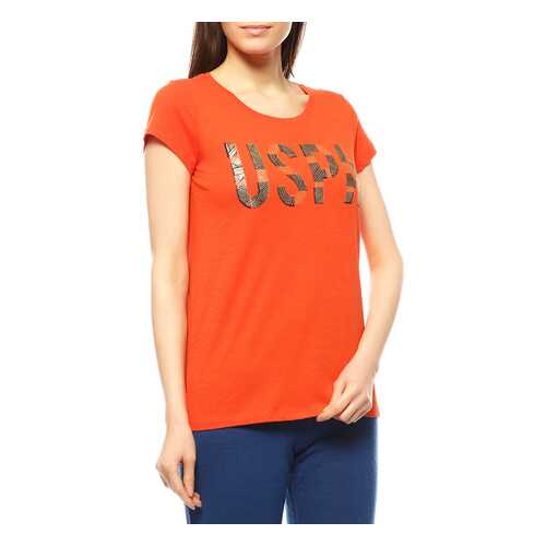 Футболка женская U.S. POLO Assn. G082GL0110GORY оранжевая 2XS в Орби