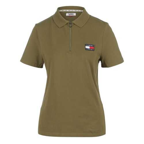 Поло женское Tommy Jeans DW0DW07642 MSQ хаки XS в Орби