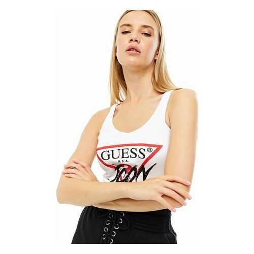 Майка женская Guess W0YP94-K1811 белая L в Орби