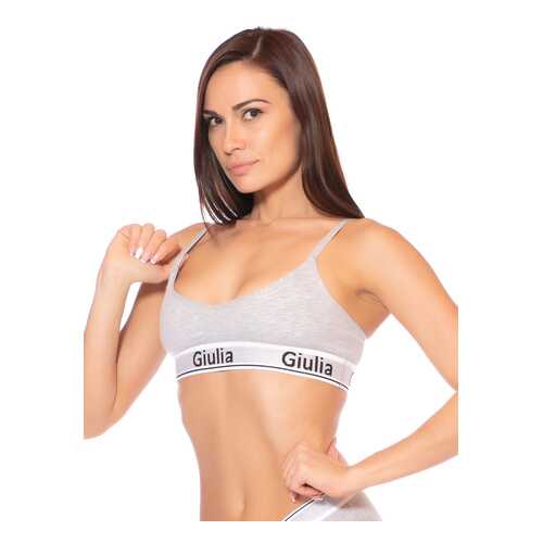 Топ женский Giulia COTTON BRALETT серый M в Орби